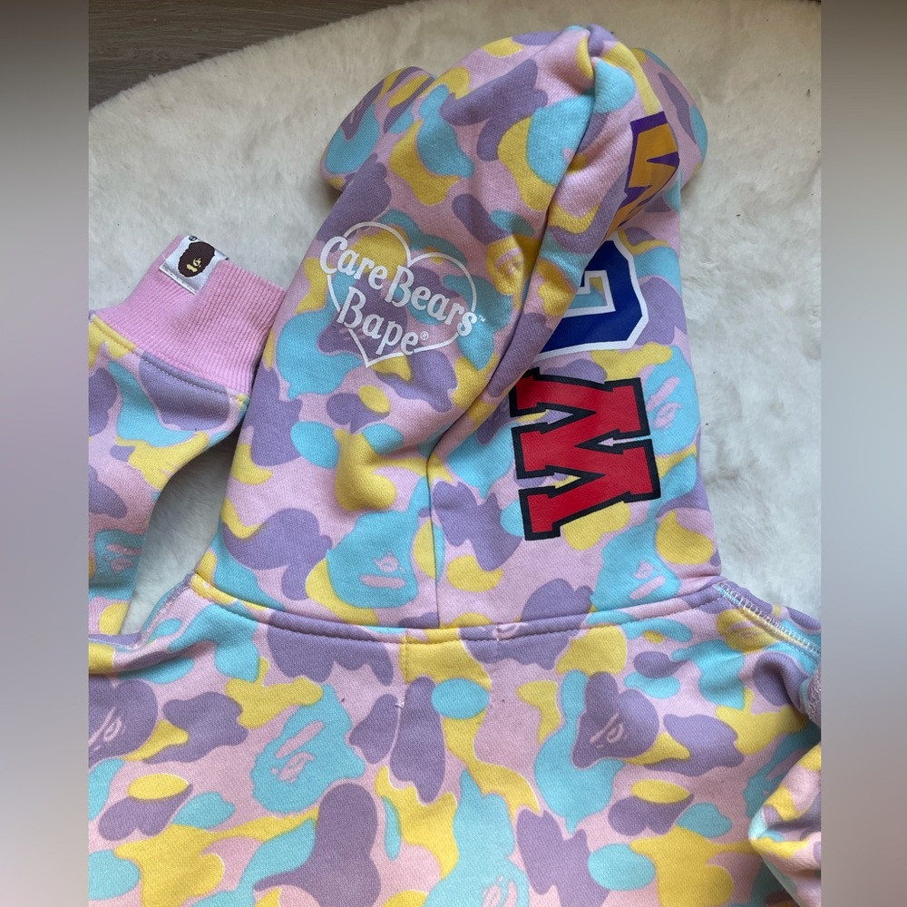 Bape Kids Pastel Camo Shark Hoodie set - Pink, Lavender, Yellow, Mint - Picture 3 of 10